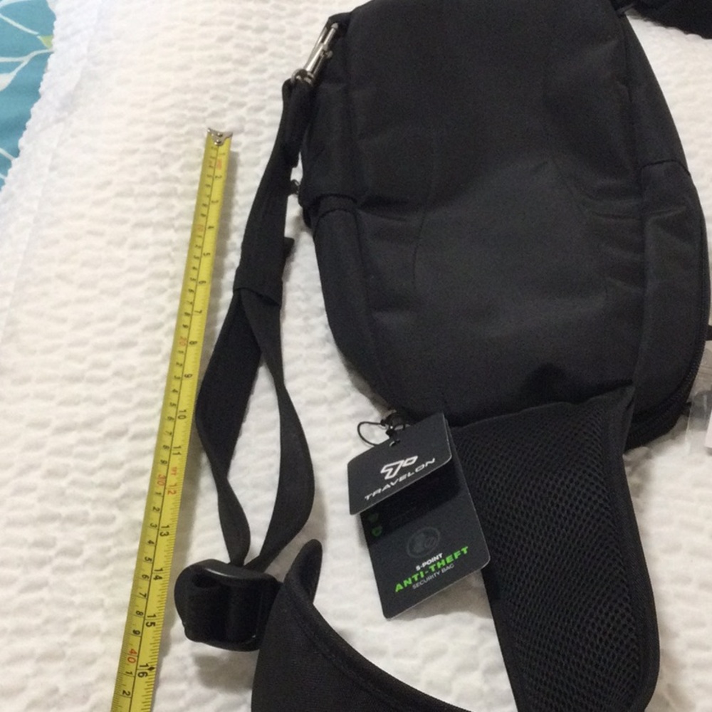 NWT Black Travelon Women’s/Men’s Ani-Theft Sling Bag - Picture 15 of 15